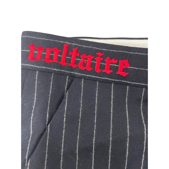 Zadig Voltaire Paddy Raye Anthracite Pants Mens Size 44 Black Pinstriped NWT - Picture 3 of 11